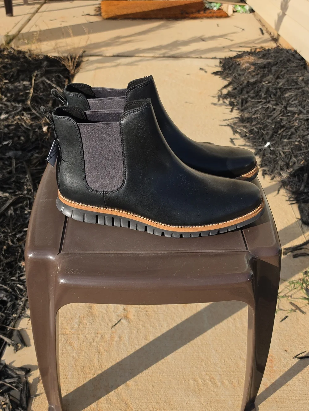 Cole Haan Men's ZERØGRAND Waterproof Chelsea Boots Size 13 Black